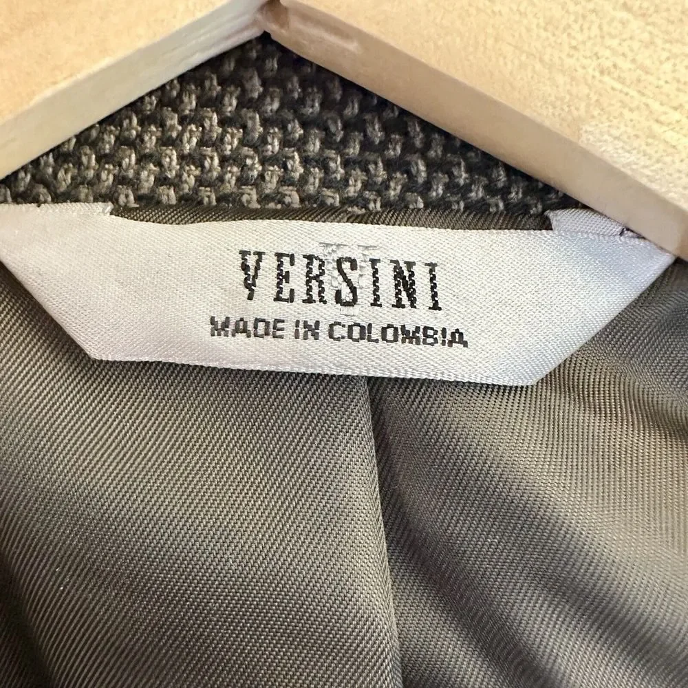 Versini Sport Coat Blazer Suit Jacket Silk/Wool Casual 2 Button Brown‎ Tan 46R